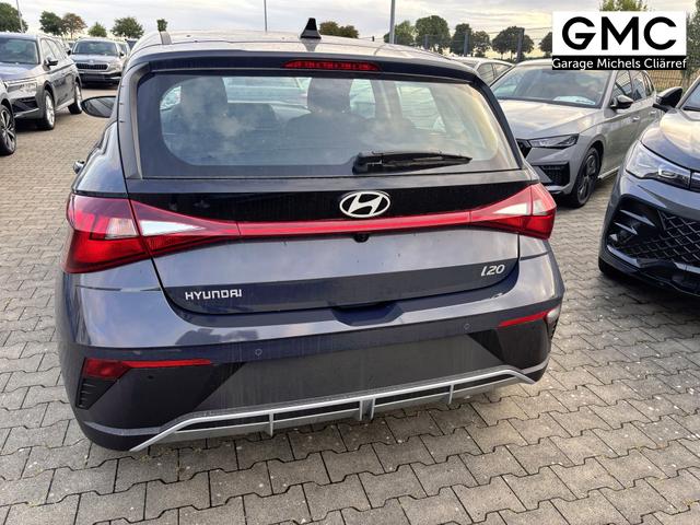 Hyundai i20 Comfort 1.2i 79PS, AURORA-GRAU METALLIC, 5 Jahre Garantie, NAVIGATION 10,25", Klima, Parksensoren hinten, Rückfahrkamera, Alarm, Lederlenkrad, Tempomat, Armlehne vorne, Reserverad, 4x elektr. Fensterheber, Fernlicht-Assistent 