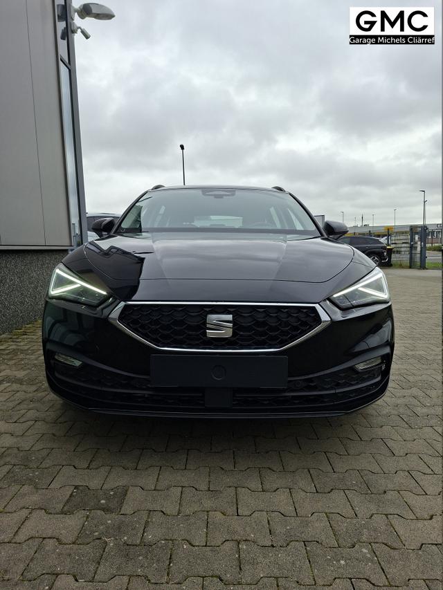 Seat Leon Sportstourer Style 1.5 TSI 115PS, SCHWARZ-METALLIC, 5 Jahre Garantie, 16" ALU, MATRIX-LED, Privacy-Glas, Winter-Paket, 3-Zonen-Climatronic, ParkAssist, Parksensoren v/h, R&uuml;ckfahrkamera, Radio 10,4" + Full-Link, Tempomat, M-Lederlenkrad, variabler Ladeboden 