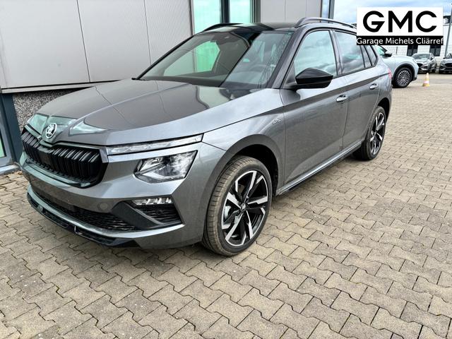 Skoda Kamiq Monte Carlo 1.0 TSI 115PS DSG, GRAU-MET/Dach schwarz, 18" ALU, AHK-VORBEREITUNG, Panoramadach, Matrix-LED, Parksensoren v/h, Kamera, Tempomat, Virtual Cockpit (8"!!), Kessy, Winter-Paket, Climatronic, Radio 8", SmartLink, NSW, Sport-M-Lederlenkrad beheizt, Dachreling 