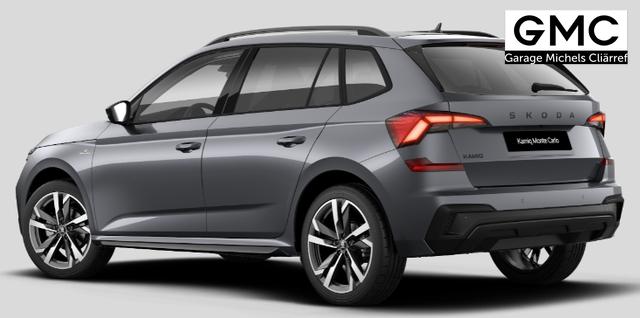 Skoda Kamiq Monte Carlo 1.5 TSI 150PS DSG, 5J GARANTIE, 18"ALU, METALLIC, ELE. HECKKLAPPE, ANH&Auml;NGERKUPPLUNG, BEH. FRONTSCHEIBE, MATRIX-LED, PANORAMADACH, Sitzheizung, Lenkradhzg, Ladeboden, ACC, SIDE Assist, Virtual Cockpit 10", Parksensoren, Kamera, KESSY, Privacy, Climatronic 