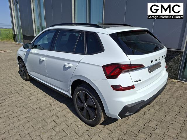 Skoda Kamiq Monte Carlo 1.5 TSI 150PS DSG (AUTOMATIK), MOON-WHITE PERLEFFEKT, PANORAMDACH, MATRIX-LED, SITZHEIZUNG, Sport-M-Lederlenkrad beheizt, SunSet, 2Z-Climatronic, Parksensoren vorn/hinten, R&uuml;ckfahrkamera, Kessy, Radio 8,25"+SmartLink, Virtual Cockpit, 17" Alu, Tempomat 