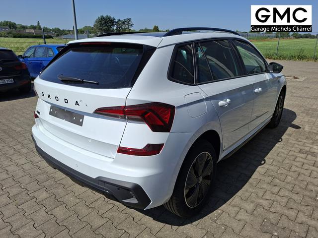 Skoda Kamiq Monte Carlo 1.5 TSI 150PS DSG (AUTOMATIK), MOON-WHITE PERLEFFEKT, PANORAMDACH, MATRIX-LED, SITZHEIZUNG, Sport-M-Lederlenkrad beheizt, SunSet, 2Z-Climatronic, Parksensoren vorn/hinten, R&uuml;ckfahrkamera, Kessy, Radio 8,25"+SmartLink, Virtual Cockpit, 17" Alu, Tempomat 