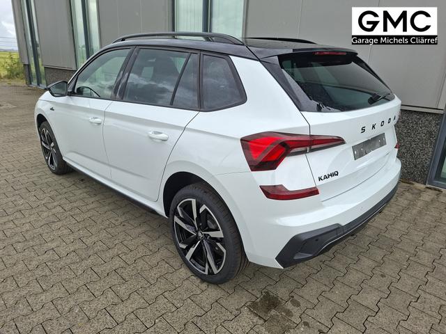 Skoda Kamiq Monte Carlo 1.5 TSI 150PS DSG, 5J GARANTIE, WEISS-MET/Dach schwarz, 18" ALU, AHK SCHWENKBAR, Panoramadach, Matrix-LED, Parksensoren v/h, Kamera, Tempomat, Virtual Cockpit (8"!!), Kessy, Winter-Paket, Climatronic, Radio 8", SmartLink, NSW, Sport-M-Lederlenkrad beheizt 
