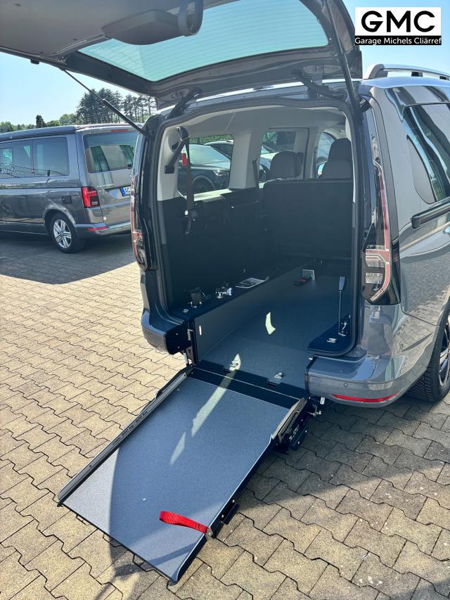 Volkswagen Caddy Maxi Style BEHINDERTENUMBAU (HECKAUSSCHNITT) 1.5 TSI 115PS DSG/AUTOMATIK, PURE-GREY, 17" Alu/Ganzjahresreifen, Winterpaket, ACC-Tempomat, Toter-Winkel, ParkAssist, Parksensoren vo/hi, R&uuml;ckfahrkamera, Radio Ready2Discover 10" + Wireless AppConnect, Climatronic 