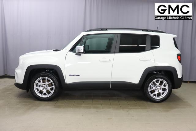 Jeep Renegade 1.5 T4 DCT7 e-Hybrid Limited 1469 96 kW296 Alpine White 020 Stoff Schwarz "Navigationssystem 7KS Winter-Paket UGM Uconnect Smartouch 8.4 mit 8,4""-Touchscreen, Navigationssystem, Bluetooth, AUX-IN-und USB sowie DAB, Apple CarPlay&Android Auto und LIVE Services 070 Seitenscheiben hinten und Heckscheibe verdunkelt Alpine White"