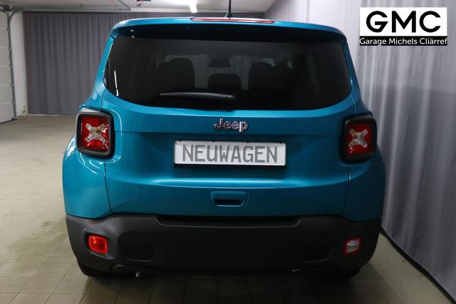 Jeep Renegade 1.6 Multijet 16V Longitude Diesel 1598 96 kW470 Bikini Metallic Stoff schwarz "8F6 Reifen-Reparatur-Set (Kit Fix&Go) Business-Paket Longitude 070 Stark abgedunkelte Heckscheibe und Seitenscheiben hinten Bikini Metallic", Beispielbilder, ggf. teilweise mit Sonderausstattung
