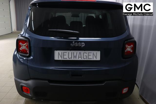 Jeep Renegade 1.6 Multijet 16V Longitude Diesel 1598 96 kW435 Blue Shade 015 Stoff schwarz "8F6 Reifen-Reparatur-Set (Kit Fix&Go) Business-Paket Longitude 070 Stark abgedunkelte Heckscheibe und Seitenscheiben hinten Blue Shade", Beispielbilder, ggf. teilweise mit Sonderausstattung