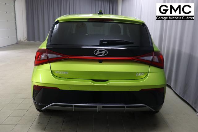 i20 (BC3) Trend Line 1.0 T-GDi 74kW Lucid Lime Metallic Sitzpolsterung in Stoff Schwarz PA4 Infotainment-Paket