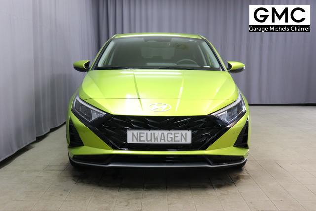 i20 (BC3) Trend Line 1.0 T-GDi 74kW Lucid Lime Metallic Sitzpolsterung in Stoff Schwarz PA4 Infotainment-Paket