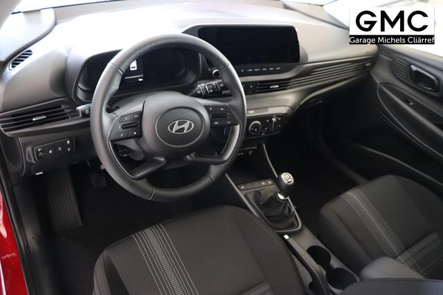 Hyundai i20 (BC3) GO 1.2 MPI b5bg1 MY2025 Dragon Red, Beispielbilder, ggf. teilweise mit Sonderausstattung