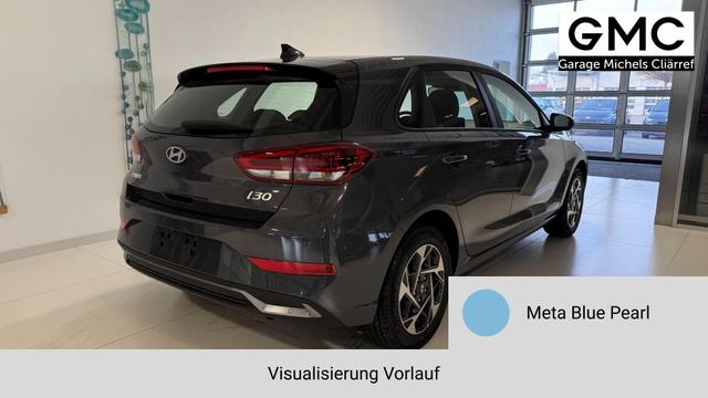 i30 Meta Blue Vorlauf, Beispielbilder, ggf. teilweise mit Sonderausstattung