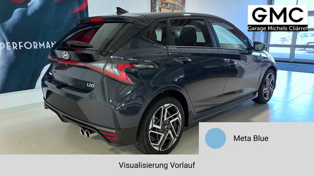 i20 Meta Blue Vorlauf, Beispielbilder, ggf. teilweise mit Sonderausstattung