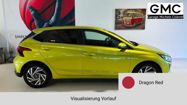 i20 Go Plus Dragon Red Vorlauf, Beispielbilder, ggf. teilweise mit Sonderausstattung