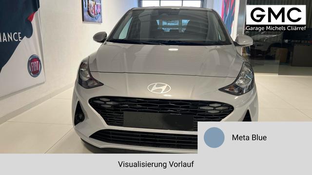 i10 GO Plus Meta Blue Vorlauf, Beispielbilder, ggf. teilweise mit Sonderausstattung