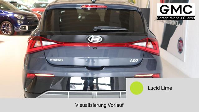 i20 GO Plus Lucid Lime Vorlauf, Beispielbilder, ggf. teilweise mit Sonderausstattung