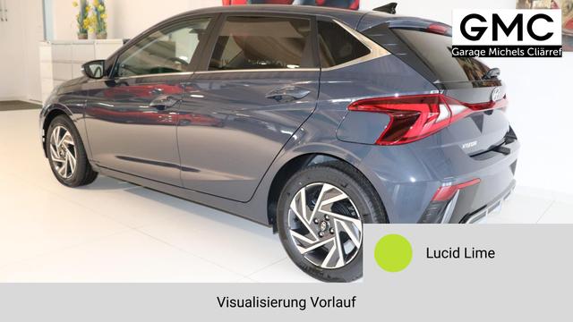 i20 GO Plus Lucid Lime Vorlauf, Beispielbilder, ggf. teilweise mit Sonderausstattung