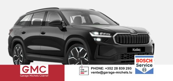 Skoda Kodiaq - Sportline 1.5 TSI mHEV 150PS DSG, 3J. Garantie, 20" Alu, Black-Magic Metallic, STANDHEIZUNG, Beh. Frontscheibe, Sportsitze, SunSet, MATRIX-LED, NAVI, Alarm, Anhängerkupplung, Elektr. Heckklappe, ACC, 3Z-Climatronic, KESSY, Sitzheizung, Parksensoren v/h, Kamera