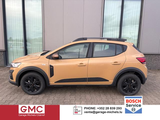 Dacia Sandero Stepway - Extreme 1.0 ECO-G 100 (BENZIN / LPG-GASANLAGE), Beige-Metallic, Sitzheizung, 16" Alufelgen, Klimaautomatik, Parksensoren hinten, Rückfahrkamera, Hands-free, Radio 8"/DAB/Bluetooth/Smartphone-Applikation, Kunstleder-Lenkrad, Nebelscheinwerfer, Tempomat, Dachrelin