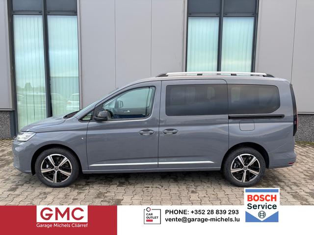 Volkswagen Caddy Maxi - Style 7-SITZER 1.5 TSI 115PS DSG/AUTOMATIK, PURE-GREY, 17" Alu/Ganzjahresreifen, Winterpaket, ACC-Tempomat, Toter-Winkel, ParkAssist, Parksensoren vo/hi, R&uuml;ckfahrkamera, Radio Ready2Discover 10" + Wireless AppConnect, Climatronic, Abgedunkelte Scheiben