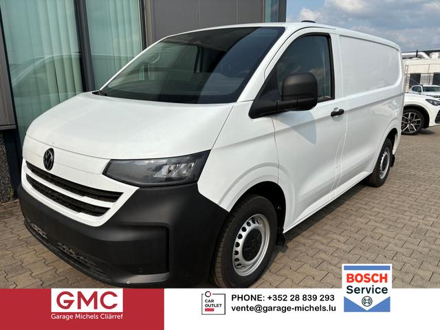 Volkswagen T7 Kastenwagen - Basis 2.0 TDI 150PS, Weiß, 2-Zonen-Klimautomatik, M-Lederlenkrad, Anhängerkupplung, Parksensoren vorn/hinten, Rückfahrkamera, Frontscheibe beheizbar, Ganzjahresreifen, Sitzpaket 46 (inkl. Sitzheizung), Reserverad, 70l Tank, Laderaumpaket