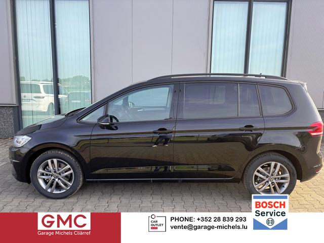 Volkswagen Touran - 1.5 TSI 150PS ; 5-SITZER, Schwarz-Met, 17" Alu, Sitzheizung, Elektr. Heckklappe, Keyless, Alarm, IQ-LIGHT LED-Scheinwerfer, Parksensoren v/h, Rückfahrkamera, ACC Tempomat, M-Lederlenkrad, Digitales Cockpit, 3-Zonen-Climatronic, Wireless App-Connect