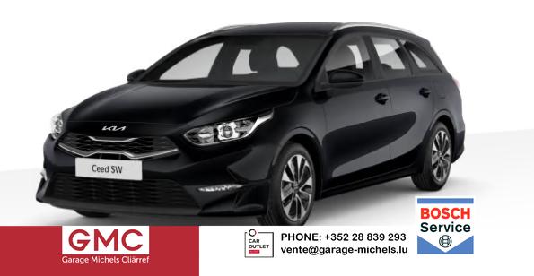 Kia Ceed Sportswagon - Spin 1.5 T-GDI 140PS 7DCT (AUTOMATIKGETRIEBE), Schwarz-Metallic, 16" Alufelgen, Klimaanlage, Winter-Paket, Navigationssystem 10,25", Parksensoren hinten, Rückfahrkamera, Tempomat, Dachreling, Beheiztes Lederlenkrad, ZV mit Fernbedienung, Reserve-Notrad