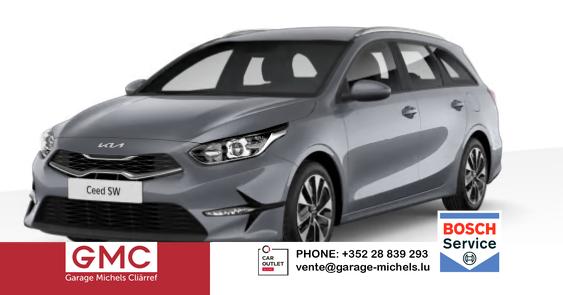 Kia Ceed Sportswagon - Spin 1.5 T-GDI 140PS 7DCT (AUTOMATIKGETRIEBE), Lunar-Silver-Metallic, 16" Alufelgen, Klimaanlage, Winter-Paket, Navigationssystem 10,25", Parksensoren hinten, Rückfahrkamera, Tempomat, Dachreling, Beheiztes Lederlenkrad, ZV mit Fernbedienung, Reserve-Notrad