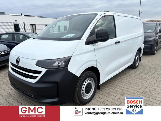 Volkswagen T7 Kastenwagen - Basis 2.0 TDI 150PS AUTOMATIK, Clear-White, HECKFLÜGELTÜREN, 2-Zonen-Klimautomatik, M-Lederlenkrad, Anhängerkupplung, Parksensoren vorn/hinten, Rückfahrkamera, Frontscheibe beheizbar, Ganzjahresreifen, Sitzpaket 46 (inkl. Sitzheizung), Reserverad, 70 Liter