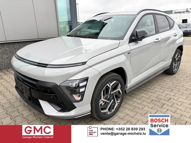 Hyundai KONA - N Line 1.6 T-GDI 170PS 7DCT (AUTOMATIK) 4x2, TECHNOLOGIE-PAKET, 5J. Garantie, 18" Alu, NAVI 12,3", Winterpaket, 2-Zonen-Climatronic, Parksensoren vorn/hinten, Rückfahrkamera, BI-LED-Scheinwerfer, Smart Key, Alarm, ACC Tempomat, Lederlenkrad