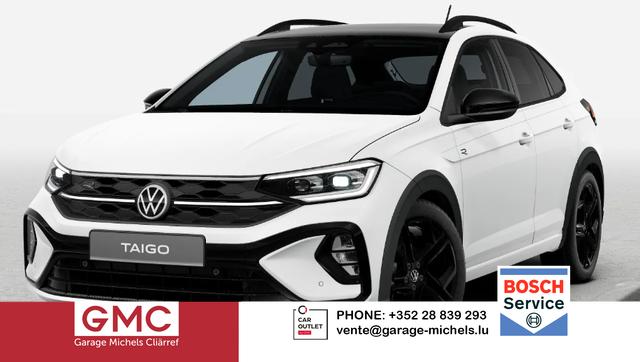 Volkswagen Taigo - R-Line Limited 1.0 TSI 115PS DSG/AUTOMATIK, PURE-WHITE/DACH SCHWARZ, DESIGN-PACK BLACK, CLIMATRONIC, SITZHEIZUNG, 18" Alu, LED-MATRIX IQ LIGHT, Keyless, Sicht-Paket, R&uuml;ckfahrkamera, Parksensoren vo/hi, Abgedunkelte Scheiben, Radio Ready2Discover/App-Connect, Sportsitze