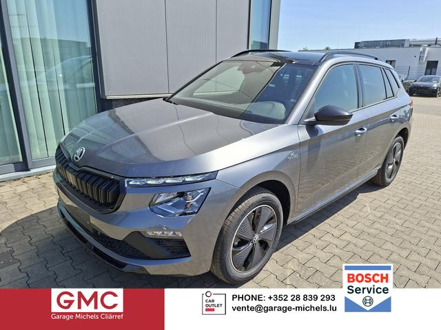 Skoda Kamiq - Monte Carlo 1.5 TSI 150PS DSG (AUTOMATIK), Grau-Met, PANORAMDACH, MATRIX-LED, SITZHEIZUNG, Sport-M-Lederlenkrad beheizt, SunSet, 2Z-Climatronic, Parksensoren vorn/hinten, R&uuml;ckfahrkamera, Kessy, Radio 8,25"+SmartLink, Virtual Cockpit, 17" Alu, Tempomat