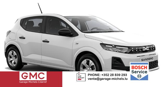 Dacia Sandero - Essential 1.0 SCe65, Arktis-Wei&szlig;, KLIMAANLAGE, PARKSENSOREN HINTEN, Tempomat, Multimediasystem Media Control, Zentralverriegelung mit Fernbedienung