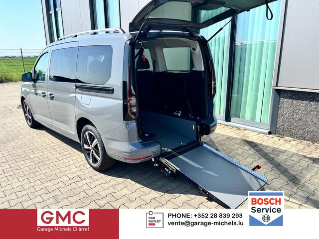 Volkswagen Caddy Maxi - Style BEHINDERTENUMBAU (HECKAUSSCHNITT) 1.5 TSI 115PS DSG/AUTOMATIK, PURE-GREY, 17" Alu/Ganzjahresreifen, Winterpaket, ACC-Tempomat, Toter-Winkel, ParkAssist, Parksensoren vo/hi, R&uuml;ckfahrkamera, Radio Ready2Discover 10" + Wireless AppConnect, Climatronic