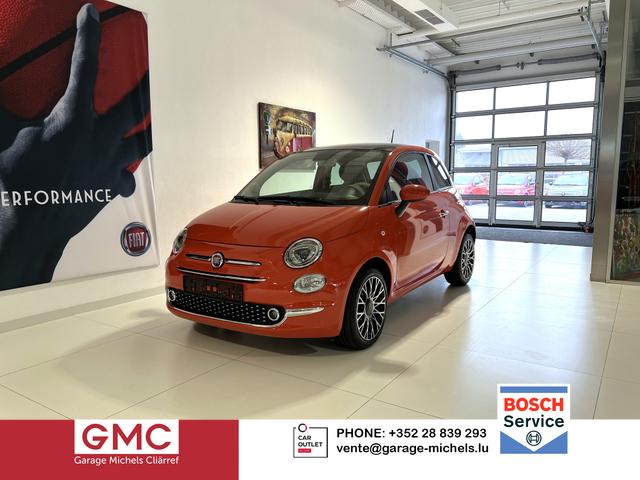 Fiat 500 - DOLCEVITA 1,0 Hybrid, Tech-Paket - Radio mit 7"-Bildschirm Navigationssystem, Multifunktionslenkrad, Lichtsensor- und Regensensor, Klimaautomatik, 16"-Leichtmetallfelgen, Getönte Seitenscheiben hinten, Parksensoren hinten uvm.