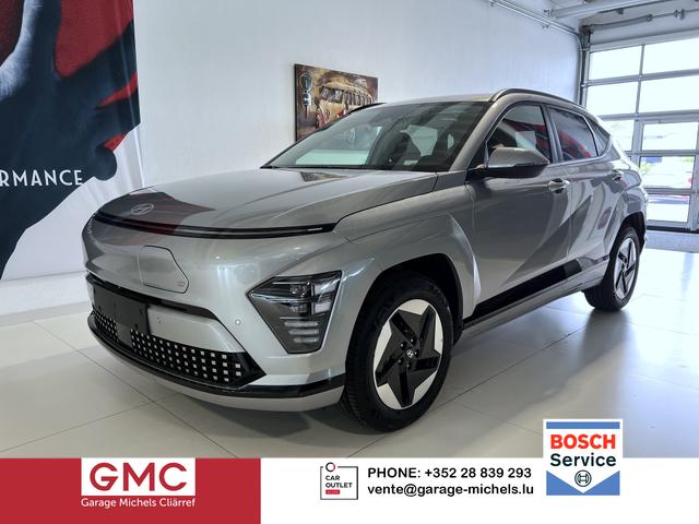 Hyundai KONA - GO 65,4 kWh 160 kW (218 PS) Sitzheizung, Lenkradheizung, Navigationssystem, Apple CarPlay, Android Auto, 2-Zonen-Klimaautomatik, Verkehrszeichenerkennung, ACC, Virtual Cockpit, LED-Scheinwerfer, 17" Leichtmetallfelgen, uvm.