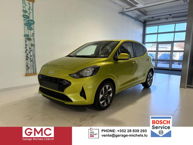 Hyundai i10 - GO+ 1.2 MT 58 kW (79 PS) Klimaautomatik, Navigationssystem, Apple CarPlay & Android Auto, Sitzheizung, Lenkradheizung, Einparkhilfe hinten, R&uuml;ckfahrkamera, Privacy Glass, 15" Leichtmetallfelgen, uvm.