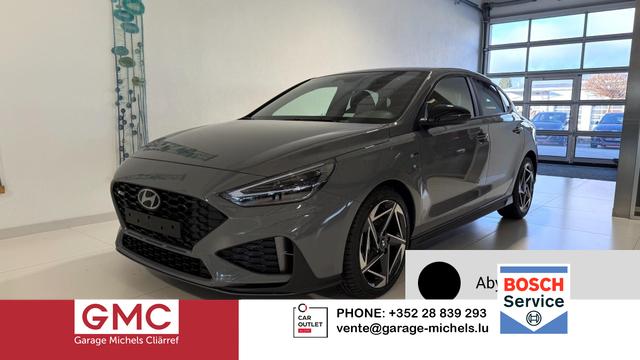 Hyundai i30 - N Line 1.5 T-GDI DCT 48V 103 kW (140 PS) Adaptiver Tempomat, Sitz-Paket, Lenkradheizung, Sitzheizung, 2-Zonen-Klimaautomatik, DAB, Apple CarPlay, Android Auto, Navigationssystem, Regensensor, 18 Zoll Leichtmetallfelgen, uvm.