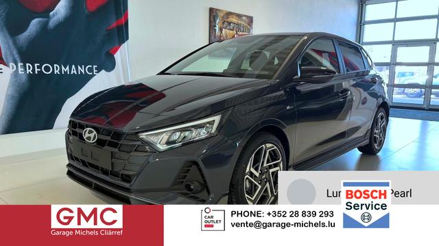 Hyundai i20 - N Line 1.0 T-GDI DCT 73 kW (100 PS) Lenkradheizung, Sitzheizung, Klimaautomatik, DAB, Android Auto, Apple CarPlay, Navigationssystem, Virtual Cockpit, Einparkhilfe vorne und hinten, R&uuml;ckfahrkamera, 17 Zoll Leichtmetallfelgen, uvm.