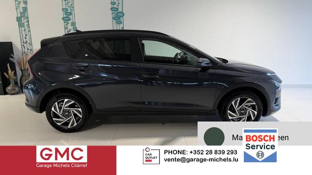 Hyundai BAYON - GO+ 1.0 T-GDI DCT 74 kW (101 PS) Toter-Winkel-Assistent, Induktive Ladestation, Comfort-Paket, Lenkradheizung, Sitzheizung, DAB, Android Auto, Apple CarPlay, Navigationssystem, LED-Scheinwerfer, Einparkhilfe, R&uuml;ckfahrkamera, uvm.