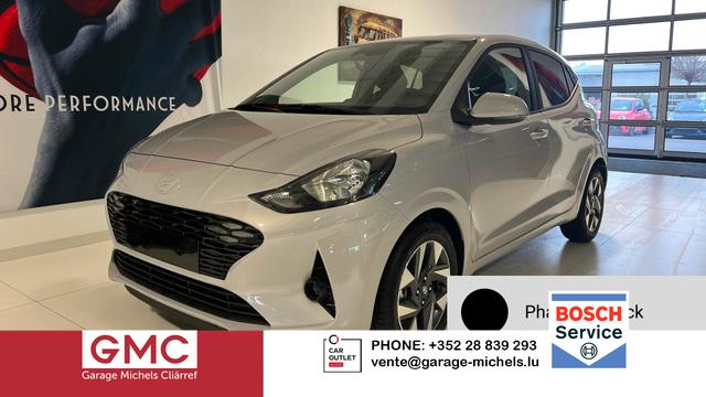 Hyundai i10 - GO+ 1.2 MT 58 kW (79 PS) Klimaautomatik, Navigationssystem, Apple CarPlay & Android Auto, Sitzheizung, Lenkradheizung, Einparkhilfe hinten, R&uuml;ckfahrkamera, Privacy Glass, 15" Leichtmetallfelgen, uvm.
