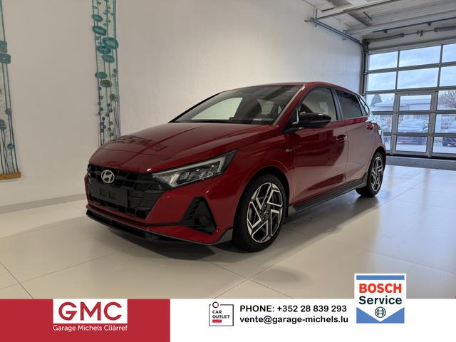 Hyundai i20 - N Line 1.0 T-GDI DCT 73 kW (100 PS) Lenkradheizung, Sitzheizung, Klimaautomatik, DAB, Android Auto, Apple CarPlay, Navigationssystem, Virtual Cockpit, Einparkhilfe vorne und hinten, R&uuml;ckfahrkamera, 17 Zoll Leichtmetallfelgen, uvm.