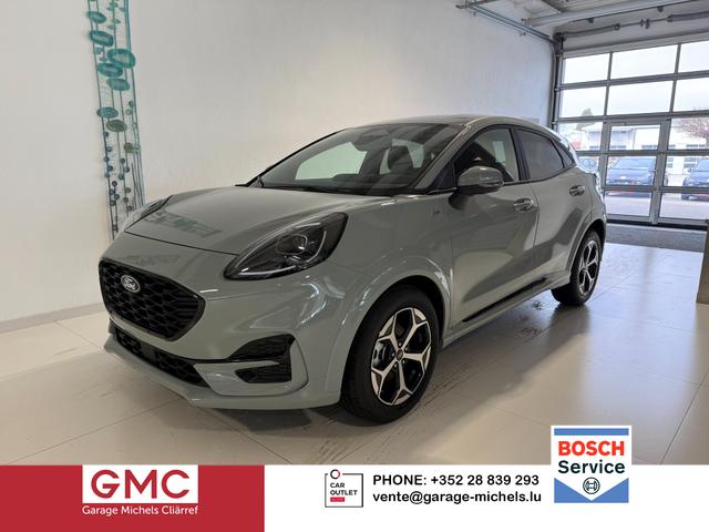Ford Puma - ST-Line 1,0 l EcoBoost Hybrid 92 kW (125 PS) Winter-Paket, Komfort-Paket, Lenkradheizung, Sitzheizung, Klimaautomatik, Radio, DAB, Android Auto, Apple CarPlay, Bluetooth, Navigationssystem, Elektrische Heckklappe, 17 Zoll Leichtmetallfelgen, uvm.