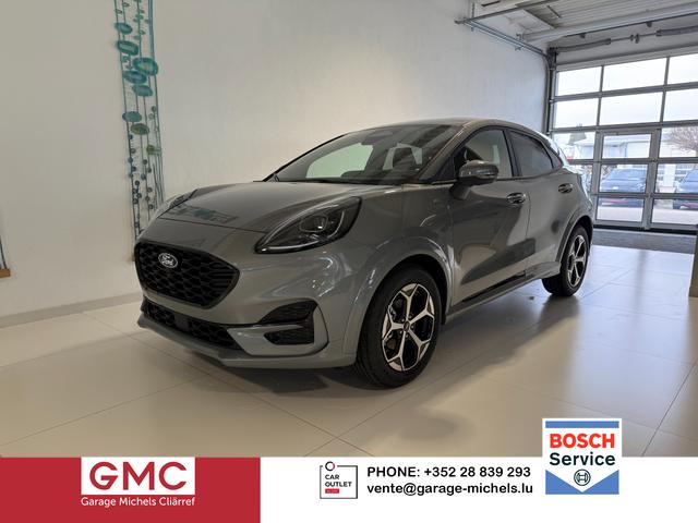 Ford Puma - ST-Line 1,0 l EcoBoost Hybrid 92 kW (125 PS) Winter-Paket, Komfort-Paket, Lenkradheizung, Sitzheizung, Klimaautomatik, Radio, DAB, Android Auto, Apple CarPlay, Bluetooth, Navigationssystem, Elektrische Heckklappe, 17 Zoll Leichtmetallfelgen, uvm.