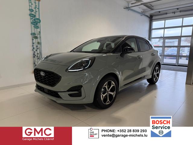 Ford Puma - ST-Line 1,0 l EcoBoost Hybrid 92 kW (125 PS) Winter-Paket, Komfort-Paket, Lenkradheizung, Sitzheizung, Klimaautomatik, Radio, DAB, Android Auto, Apple CarPlay, Bluetooth, Navigationssystem, Elektrische Heckklappe, 17 Zoll Leichtmetallfelgen, uvm.