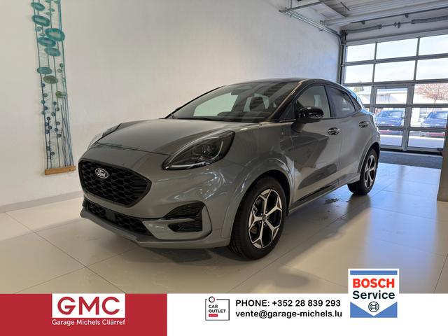 Ford Puma - ST-Line 1,0 l EcoBoost Hybrid 92 kW (125 PS) Winter-Paket, Komfort-Paket, Lenkradheizung, Sitzheizung, Klimaautomatik, Radio, DAB, Android Auto, Apple CarPlay, Bluetooth, Navigationssystem, Elektrische Heckklappe, 17 Zoll Leichtmetallfelgen, uvm.