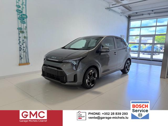 Kia Picanto - Gold 1,0 GDI AMT5 Automatik 50 kW (68 PS) Klimaautomatik, Sitzheizung, Lenkradheizung, Navigationssystem, Radio, DAB, Android Auto, Apple CarPlay, Lichtsensor, Einparkhilfe hinten, R&uuml;ckfahrkamera, Kabelloses Laden von Smartphones, Keyless Go, 16 Zoll
