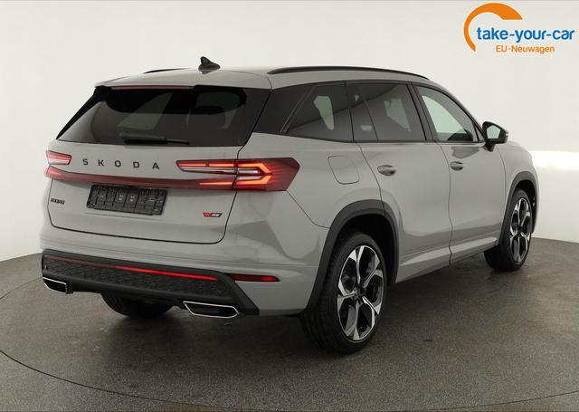 Skoda Kodiaq 2.0 TSI 195 kW 4x4 RS DSG RS, AHK, Navi, Matrix, Canton, Side, FS-beheizbar, el. Klappe, Kamera, 20-Zoll, 5 J.-Garantie 