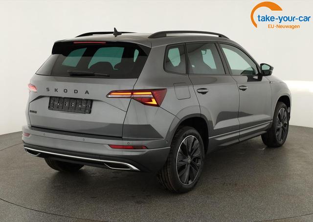 Skoda Karoq Sportline 1.5 TSI DSG Sportline, Pano, AHK, Navi, CANTON, Matrix, AreaView, Side, el. Klappe, FS-beheizbar, 5 J.-Garantie 
