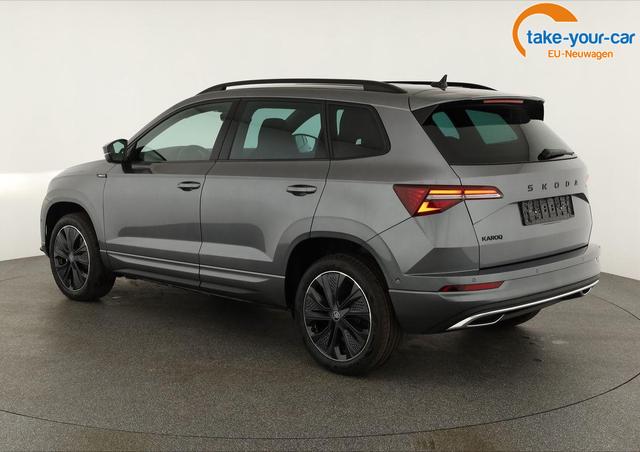 Skoda Karoq Sportline 1.5 TSI DSG Sportline, Pano, AHK, Navi, CANTON, Matrix, AreaView, Side, el. Klappe, FS-beheizbar, 5 J.-Garantie 