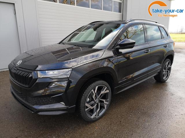 Skoda Karoq - Sportline 2.0TDI DSG 4x4 AHK Matrix Leder 19 Zoll Vorlauffahrzeug